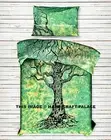 Tree of Life Mandala Bedsheet Bedding Set Indian Cotton Bedspread Coverlet Throw