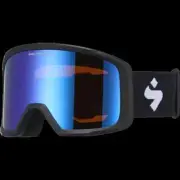 Sweet Protection Firewall Reflect Snow Goggles, Matte Black Frame, Black Strap,