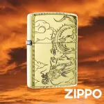 【ZIPPO官方直營】騰龍雲出-金色-防風打火機(美國防風打火機)