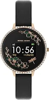 Reflex Active Series 3 Smart Watch With Colour Touch Screen, Crown Navigation and Up To 7 Day Battery Life RA03-2080, Black, strap