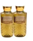 2 BATH & BODY WORKS GOLDEN BERRY MISTLETOE SHOWER GEL BODY WASH 10 FL OZ NEW