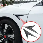 Car Bonnet Engine Hood Air Vent Flow Intake Fender Cover Sticker Moulding Trims