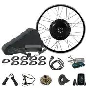 26" 48V 1500W Rear Electric Bike Conversion EBike Kit with 28Ah Triangle Battery