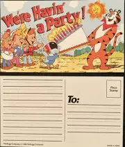 Group of 12 Kellogg's postcards - Tony Tiger, Sam the Toucan, Snap Crackle and P