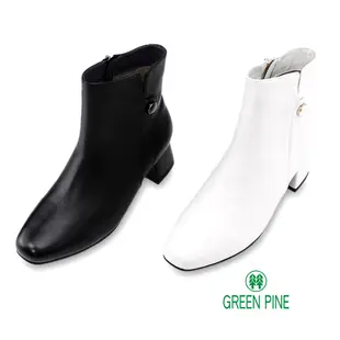 GREEN PINE方頭氣質羊皮低筒靴共2色(00869367)