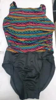 New MIRACLESUIT Raya De Sol Brio One Piece Swimsuit Multicolor Size 12