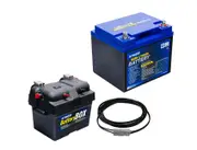 Kings 60AH Lithium Lite Battery + Compact Battery Box + 6m Solar Extension Lead