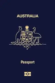 Australia Australian Passport Replica Lined Softcover 6'' x 9'' Notebook / Journal 120 pages