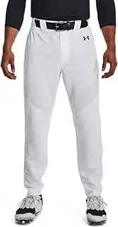 [Under Armour] Men's Standard Utility Baseball Straight Leg Pant 22, (100) White / / Black, 3X-Large