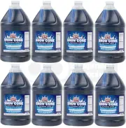 8 GALLON CASE Carnival King Blue Raspberry Snow Cone Crushed Ice Machine Syrup