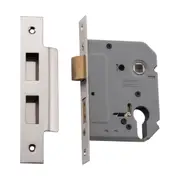 6163 Mortice Lock Euro Polished Nickel CTC47.5mm Backset 57mm