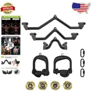 All-in-One Strength Training Pulldown Bar Set - Heavy Duty with Matte Finish