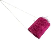 [Healeved] Crossbody Clutch Purse Plush Bag Fashionable Clutch Purse Wedding Evening Bag Prom Evening Party