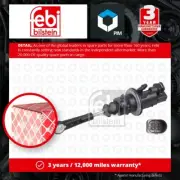Clutch Master Cylinder fits AUDI A5 1.8 2.0 2.0D 3.0D 2007 on 8K2721401B Febi