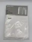 New Ikea Hedda Ruta White Sheer Curtain Panels White Plaid Design
