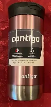 Contigo 16 oz. Huron 2.0 SnapSeal Stainless Steel Travel Mug - Pine Berry NEW