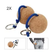 Easily Identify and Retrieve Your Keys with this Floatable Cork Keyring