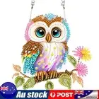 Acrylic Owl Single-Sided Diamond Painting Hanging Pendant for Home Wall Decor
