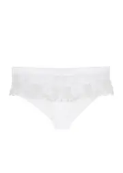 Simone PÉRÈLE Wish Floral-embroidered Tulle Briefs - White 3 (UK 12 / M)