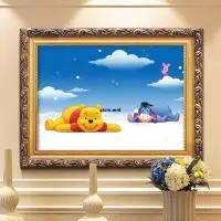 在飛比找蝦皮購物優惠-客廳掛畫 掛畫 兒童卡通diy鉆石畫滿鉆圓鉆新款小熊維尼磚石