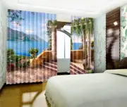 3D Garden Sea 41 Blockout Photo Curtain Print Curtains Drapes Fabric Window AU