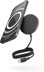 Zens Pro 1 Wireless Charger, MagSafe and Qi2 Compatible 15 W Wireless Charger for iPhone 16, 15, 14, 13, 12 and AirPods, Includes 1 M Integrated USB-C Cable, Black