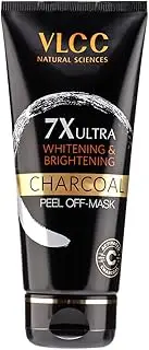 VLCC 7X Ultra Whitening and Brightening Charcoal Peel Off Mask, 100g