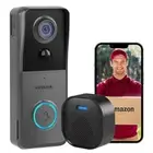 2K HD Doorbell Camera Wireless with Included Ring Chime, Smart Video Doorbell...