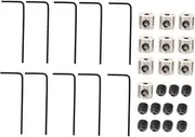 PLAFOPE 3 Sets Wrench Cap Secure Pin Locking Rope Belt Ocking Pin Keepers Se Bike Accessories Lapel for Backpacks Cycling Accessories Biker Pin Locks Metal Splitter Nozzle Badge Beam Port