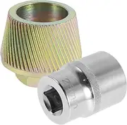 Tub Drain Extractor 1.5inch Metal Bathtub Drain Remover Tool Sturdy Broken Drain Extractor with 1inch Hex Socket Stubborn Drain Removal Tool for Bathtub Drain //(Diagram)