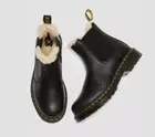 Dr. Martens 2976 Leonore Faux Fur Block Heel Lug Sole Chelsea Boots Size 6 NWT
