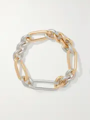 [MAOR] MAOR - Unity Link 18-karat Gold And Sterling Silver Bracelet - S S Gold