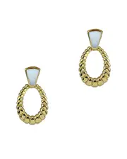 Argento Vivo 18K Over Silver Mother-of-Pearl Dangle Earrings