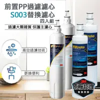 在飛比找PChome24h購物優惠-3M S003淨水器專用替換濾心2入+PP濾心2入