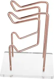 Amosfun Game Controller and Headset Stand: Desk Organizer for Gaming Accessories - Display Holder for Tabletop Storage - Metal Frame with Acrylic Base