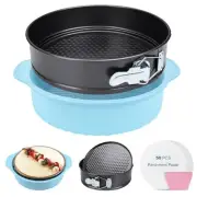9 In Springform Pan, Round Leakproof Nonstick Removable Bottom Cake Pan,