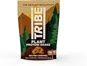 TRIBE Vegan Protein Powder - Salted Caramel - Vegan, Gluten & Dairy Free (500g / 12 Servings) Brown