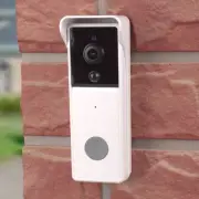 Laser 1080p Full HD Vedio Smart Doorbell White with Rechargeable Chime Module