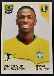 2019 PANINI Brazil Copa America STICKER #033 VINICIUS JR Brazil Edition Rookie