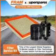 Fram Filter Service Kit Oil Air Fuel for Ford Courier PD PG PH II 4WD V4 PE