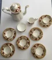 Royal Albert "Lady Hamilton" England Bone China Coffee Tea Hot Water Set 15 Piec