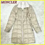 MONCLER 盟可睞 外套 羽絨服 米色 長版 白色 日本直送 二手