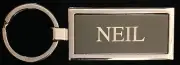 60117 NEIL PERSONALISED QUALITY QUANTUM NAME METAL KEY RING KEYRING IN GIFT BOX