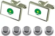 [Select Gifts] Shirt Dress Studs Relina City Moldova Flag Cufflinks