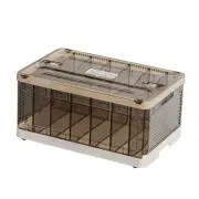 Hobetta 23 Qt Stackable Plastic Storage Bins with Lids, Clear Plastic 1 Pack-S