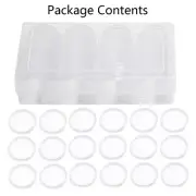 40mm Clear Round Plastic Coin Capsule Container Empty Storage Box Holder Case-AU