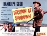 Decision At Sundown poster Randolph Scott Karen Steele 1957 Old Movie Photo