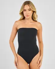 [Kaiami] Kaiami Women's Zaida Strapless One Piece Bathing Suit in Black Size 12 12 Black