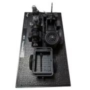 1/24 Scale Plastic German WWII R75 Panzerfaust 30 Motorcycle Souvenir Display