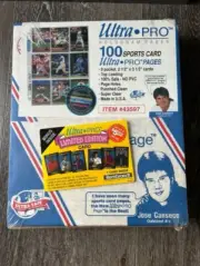 100 Ultra PRO 9-Pocket Card Album Page Binder Sheets NEW Vintage w/ Bonus Card